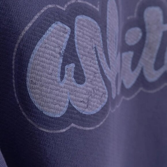 Off-White Logo print cotton Purple Crewneck Sweatshirt Size XXS Women's - Picture 4 of 5